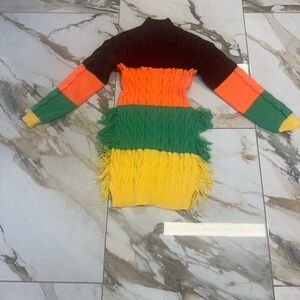 Color Block Sweater Dress